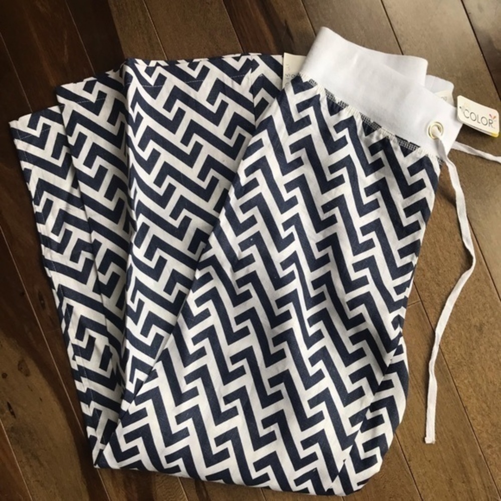 NWT All For Color Nautical Tide Linen Beach Pants M‎ - Picture 2 of 7